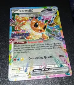 Pokemon Card Eevee EX 075/131 Prismatic Evolutions Stamp Surprise Box Near Mint - Image 1
