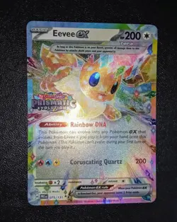 Pokemon Card Eevee EX 075/131 Prismatic Evolutions Stamp Surprise Box Near Mint - Image 7