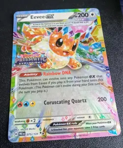 Pokemon Card Eevee EX 075/131 Prismatic Evolutions Stamp Surprise Box Near Mint - Image 8