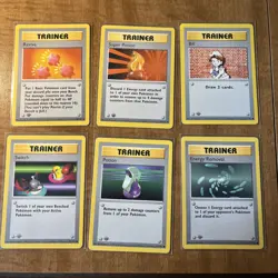 1999 Pokemon Base Set First 1st Edition Shadowless LOT of 18 Trainer Cards - Image 11
