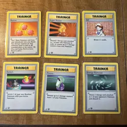 1999 Pokemon Base Set First 1st Edition Shadowless LOT of 18 Trainer Cards - Image 5