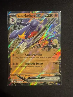 Pokemon TCG Sv10: Destined Rivals Cynthia's Garchomp EX Double Rare Card 104/182 - Image 1