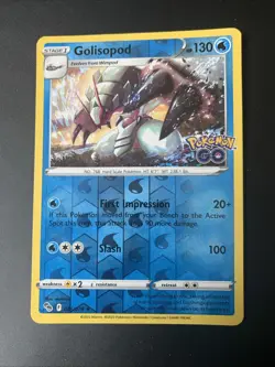 026/078 Golisopod : Rare Reverse Holo : Pokemon GO TCG Trading Card Game - Image 3