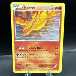 22/113 MOLTRES Holo Rare BW Legendary Treasures EX 2013 Pokemon Card TCG LP - Image 1