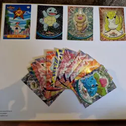 Pokémon Topps Series 1 Bundle, 19 Cards, 3 teardrop foils  -  LP-NM - Image 1