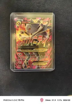 Pokémon Mega-Mewtwo-EX TCG Full Art Holo Card Breakthrough 160/162 Ultra Rare - Image 1