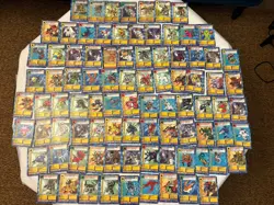 Vintage Digimon Card Lot 100+ 1999 Digi-Battle + Collector Cards & Stickers - Image 1