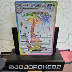 pokemon cards tcg Alolan Exeggutor EX Surging Sparks Ultra Rare 225/191 - Image 1