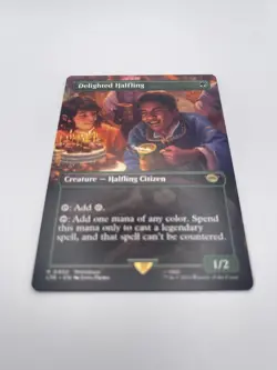 Delighted Halfling (Borderless) Universes Beyond: the Lord of the Rings: Tales of Middle-Earth Regular - Image 4