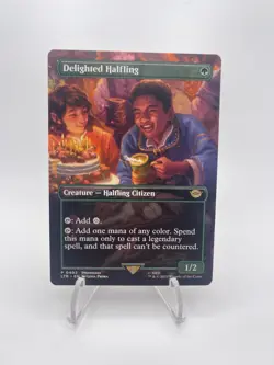 Delighted Halfling (Borderless) Universes Beyond: the Lord of the Rings: Tales of Middle-Earth Regular - Image 7