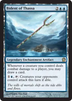 MTG - Bident of Thassa - Theros - NM, English Magic FLAT RATE SHIP - Image 1