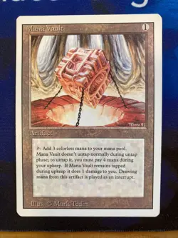 1x MTG Revised Edition Mana Vault Magic: The Gathering Light Play - Image 3