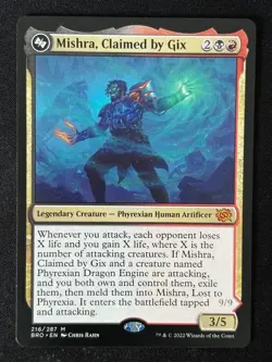 1x MTG Mishra, Claimed by Gix - The Brothers' War (BRO) #216 - Magic - Image 3