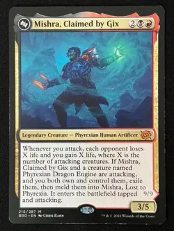 1x MTG Mishra, Claimed by Gix - The Brothers' War (BRO) #216 - Magic - Image 5