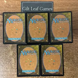 MTG *5 Foil Basic Land (1 of each type)* (MP) Premium Deck Sliver Magic - Image 2