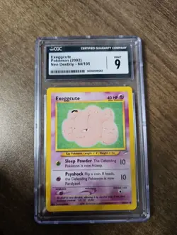 Pokémon TCG Exeggcute Neo Destiny Card 64/105 Unlimited Common (2002) - Image 1