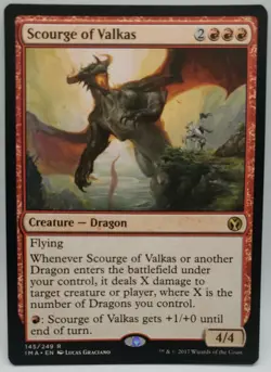 mtg magic scourge of valkas ENGLISH FRENCH plague of valkas 4 available - Image 1