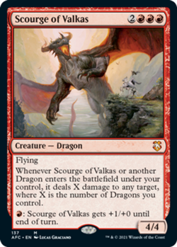 mtg magic scourge of valkas ENGLISH FRENCH plague of valkas 4 available - Image 5