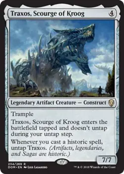 mtg magic Traxos, Scourge of Kroog ENGLISH dominaria Traxos plague of Kroog - Image 3