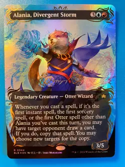 MTG 1x RAISED BORDERLESS FOIL Alania, Divergent Storm 344 Bloomburrow x1 NM - Image 2