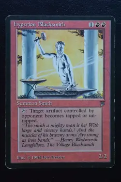 Magic The Gathering MTG HYPERION BLACKSMITH Legends MP Moderately Played - Image 1