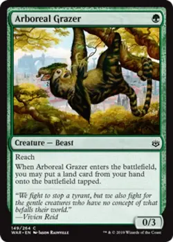 4x Arboreal Grazer NM-Mint, English War of the Spark MTG Magic - Image 2