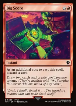 x4 Big Score C MTG Commander: Final Fantasy M/NM, English - Image 1