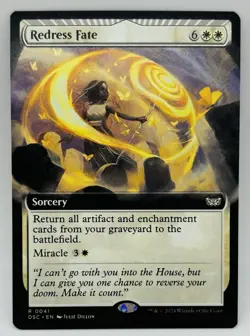 MTG Redress Fate (Extended Art) Commander: Duskmourn: House of Horror Regular - Image 1