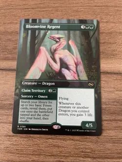 MTG Bloomvine Regent (TDR) Tarkir: Dragonstorm Borderles Regular Rare 0381 - Image 3