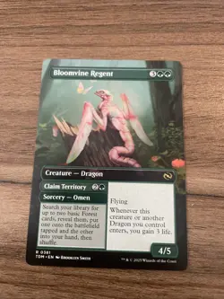 MTG Bloomvine Regent (TDR) Tarkir: Dragonstorm Borderles Regular Rare 0381 - Image 4