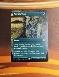 Worldly Tutor (Borderless) Dominaria Remastered Regular - Image 2