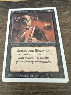 MTG Demonic Tutor Revised Edition Regular M/NM - Image 1