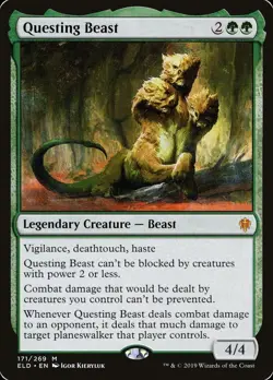 Mint/Near-Mint, English - 1 x MTG Questing Beast - Throne of Eldraine #171 - Image 2