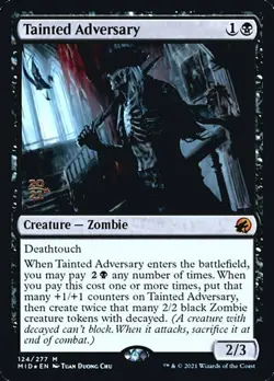 Tainted Adversary - Foil - Prerelease Promo - Prerelease Cards #124/277 MTG Magi - Image 2