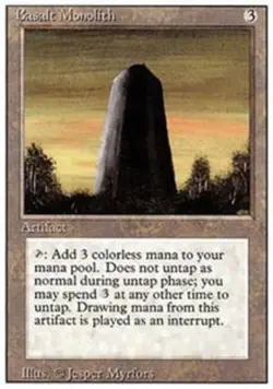1x Basalt Monolith Heavy Play MTG Magic - Kid Icarus - - Image 2