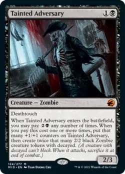 Tainted Adversary - Foil - Innistrad: Midnight Hunt #124/277 MTG Magic The Gathe - Image 1