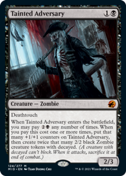 Tainted Adversary - Foil - Innistrad: Midnight Hunt #124/277 MTG Magic The Gathe - Image 2
