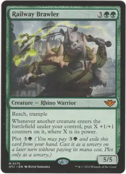 Railway Brawler Outlaws of Thunder Junction 0175 OTJ Near Mint MTG - Image 3