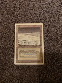 Magic the Gathering Tundra Revised Edition Dual Land Island/Plains NM/LP - Image 1