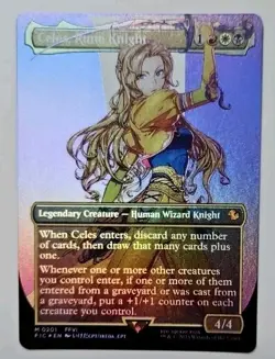 MTG Celes, Rune Knight #0201 Borderless FOIL Final Fantasy FFVI Mythic Rare MINT - Image 5