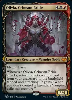 MTG OLIVIA, CRIMSON BRIDE FOIL EXC - OLIVIA, CRIMSON BRIDE - VOW X EN - MAGIC - Image 2