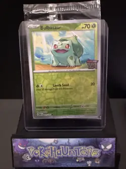 Pokemon Card Bulbasaur 001/165 Best Buy Stamped Promo Pokemon 151 SEALED NM - Image 3