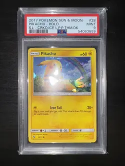 Pokemon Pikachu 28/73 Cracked Ice Holo Shining Legend  PSA 9 MINT - Image 3