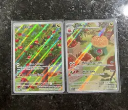 English Pokemon Illustration Rare Two Card Lot Applin & Appletun Near Mint - Image 13