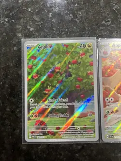 English Pokemon Illustration Rare Two Card Lot Applin & Appletun Near Mint - Image 15