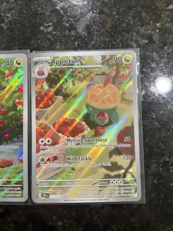 English Pokemon Illustration Rare Two Card Lot Applin & Appletun Near Mint - Image 5