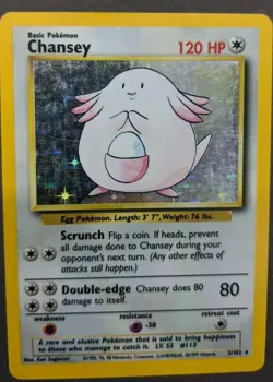 1999 Chansey 03/102 Base Set Unlimited Holo Rare WoTC Pokémon TCG - MP - Image 18