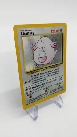 1999 Chansey 03/102 Base Set Unlimited Holo Rare WoTC Pokémon TCG - MP - Image 2