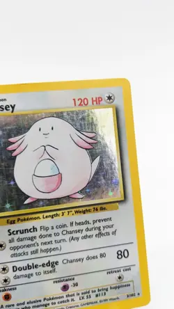 1999 Chansey 03/102 Base Set Unlimited Holo Rare WoTC Pokémon TCG - MP - Image 4
