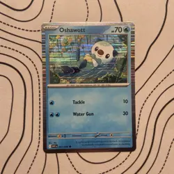 Pokemon TCG Promo Oshawott 021/086 black bolt and white flare poster collection - Image 1